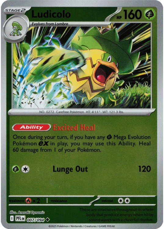 Ludicolo – 007/094 – Reverse