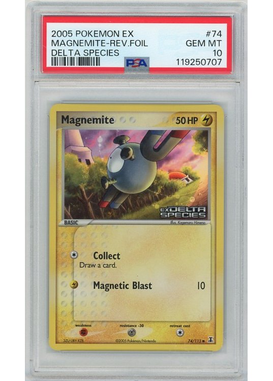 Magnemite 74/113 Reverse Foil PSA 10