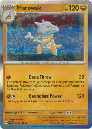Marowak - 105/165 (Holo)