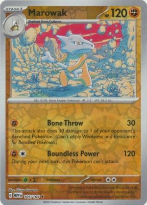 Marowak - 105/165 - Reverse