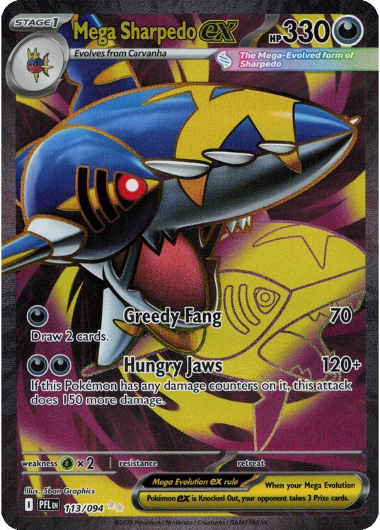 Mega Sharpedo ex - 113/094