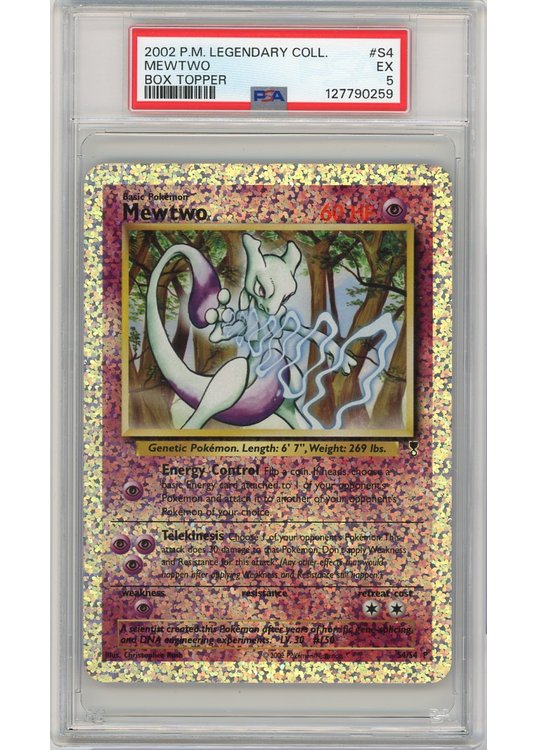 Mewtwo S4/S4 Box Topper PSA 5