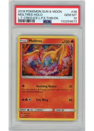 Moltres Cracked Ice Holo 38/214 PSA 10