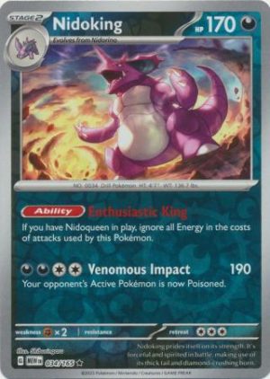 Nidoking - 034/165 - Reverse