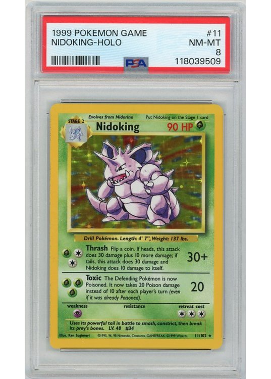 Nidoking – 11/102 – PSA 8