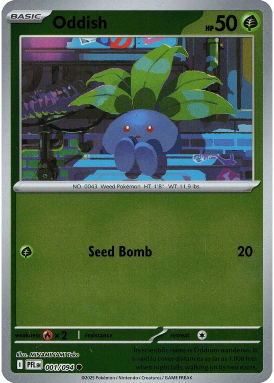 Oddish – 001/094 – Reverse
