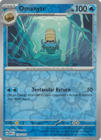 Omanyte - 138/165 - Reverse