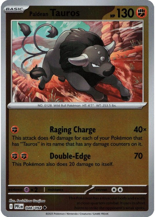 Paldean Tauros – 048/094 – Reverse