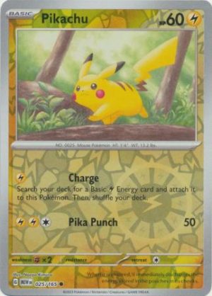 Pikachu - 025/165 - Reverse