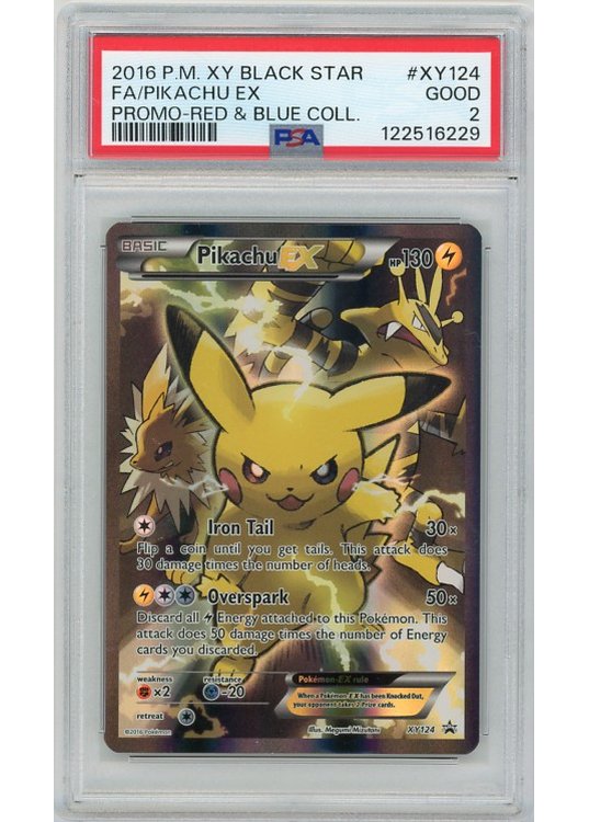 Pikachu EX XY124 PSA 2