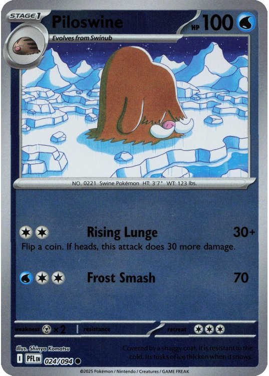 Piloswine – 024/094 – Reverse