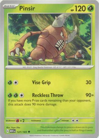 Pinsir 127/165 - Pokemon enkeltkort fra SV03.5 151