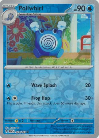 Poliwhirl - 061/165 - Reverse