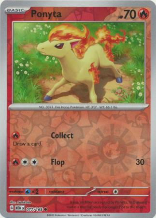 Ponyta - 077/165 - Reverse