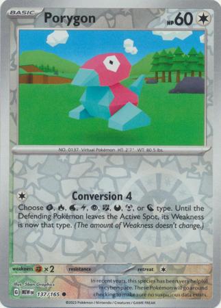 Porygon – 137/165 – Reverse
