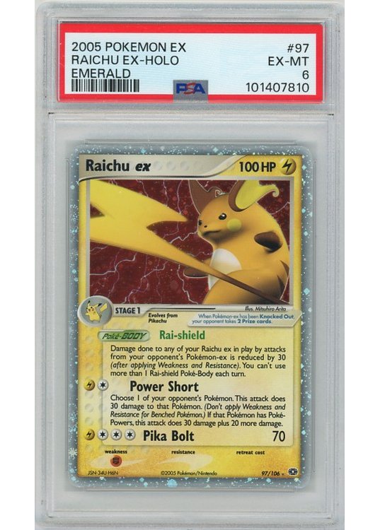 Raichu ex 97/106 PSA 6