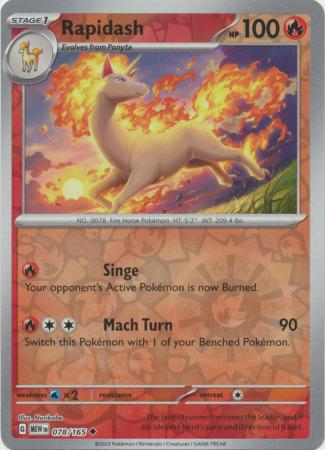 Rapidash - 078/165 - Reverse