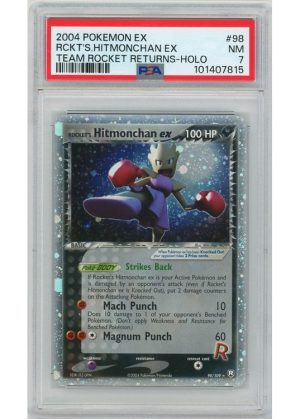 Rocket's Hitmonchan ex 98/109 PSA 7