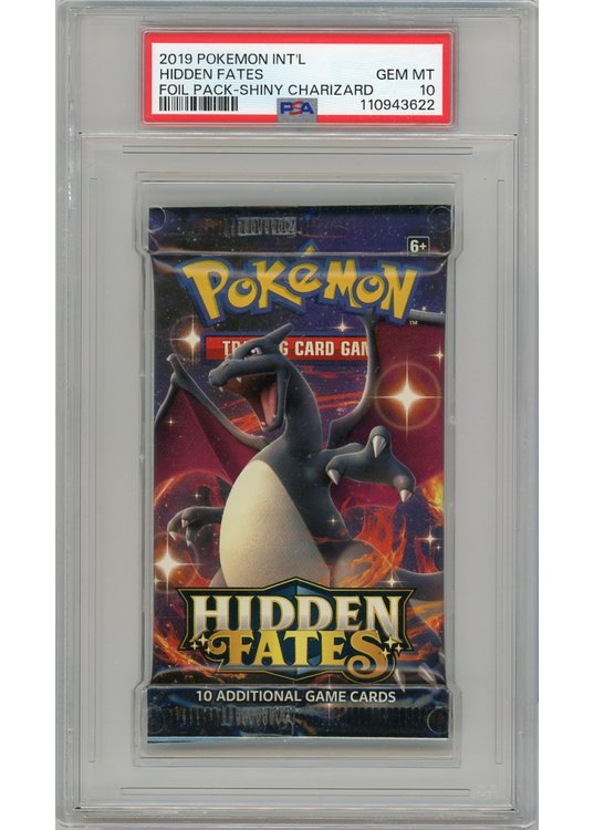 S&M Hidden Fates Shiny Charizard artwork PSA 10