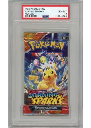 SV Surging Sparks Pikachu artwork PSA 10