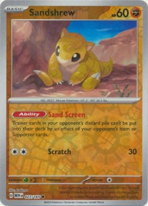 Sandshrew - 027/165 - Reverse