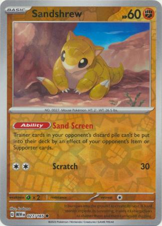 Sandshrew - 027/165 - Reverse