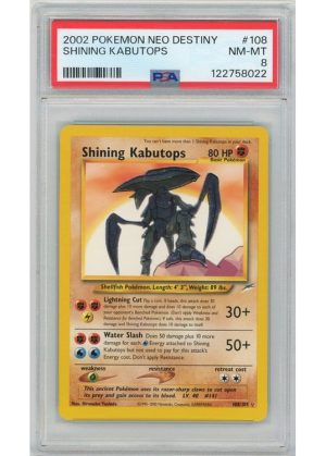 Shining Kabutops 108/105 PSA 8