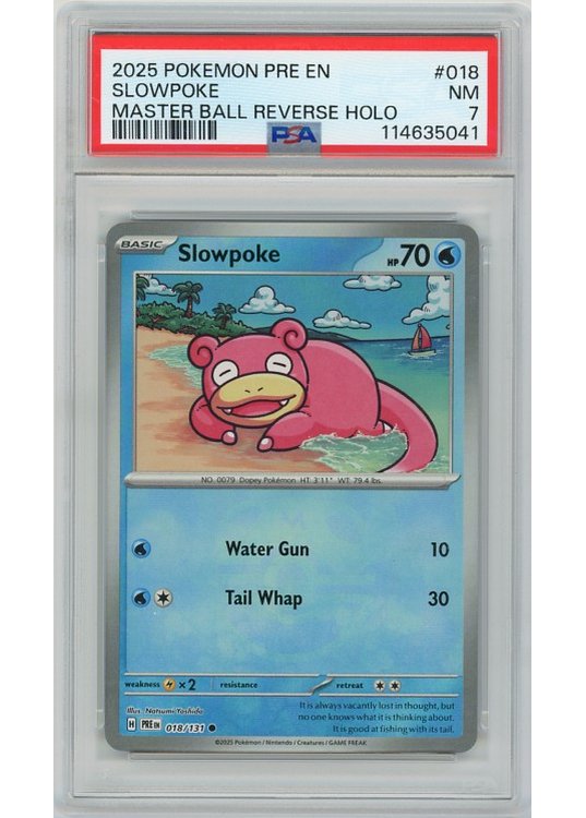 Slowpoke 018/131 Master Ball Reverse Foil PSA 7