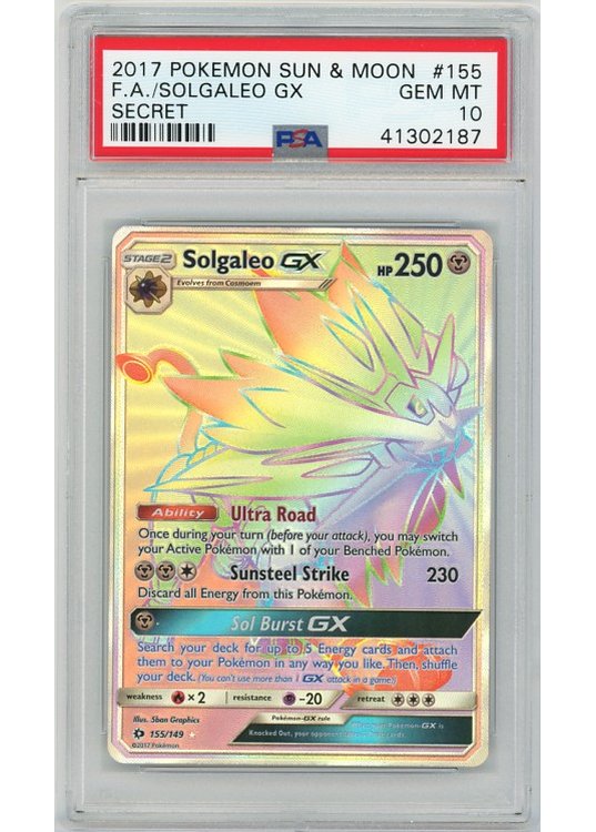 Solgaleo GX 155/149 PSA 10