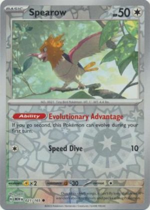Spearow - 021/165 - Reverse