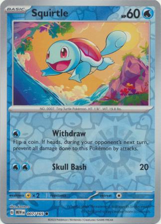 Squirtle - 007/165 - Reverse
