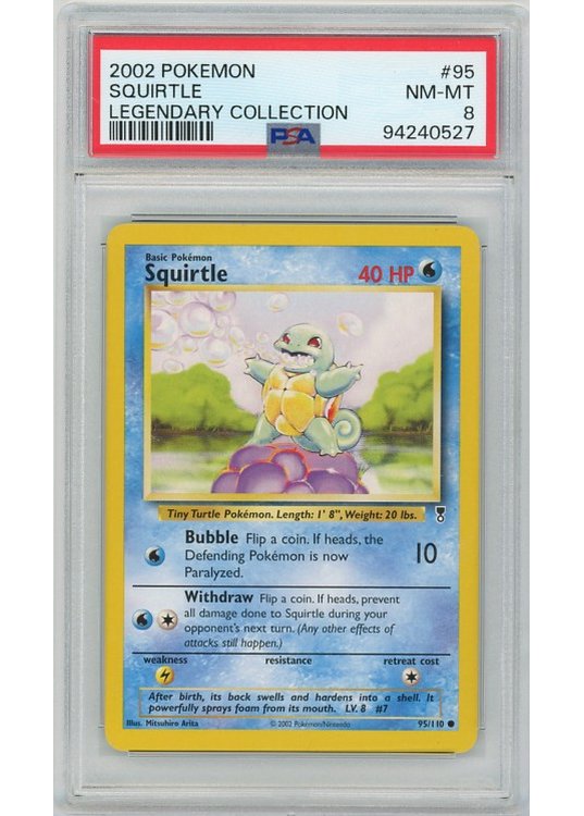Squirtle – 95/110 – PSA 8