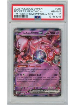 Team Rocket's Mewtwo ex SVP205 PSA 10