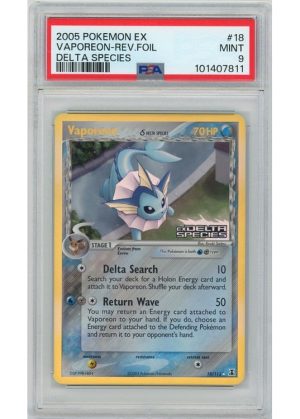 Vaporeon &delta; 18/113 Reverse Foil PSA 9