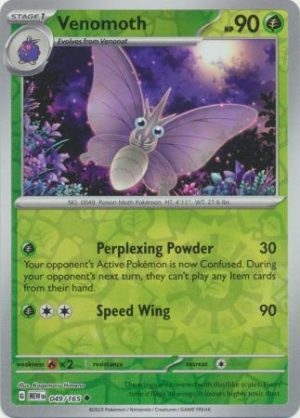 Venomoth - 049/165 - Reverse