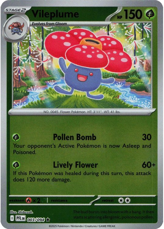 Vileplume – 003/094 – Reverse