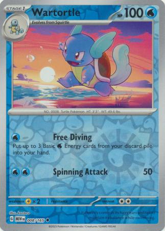 Wartortle - 008/165 - Reverse