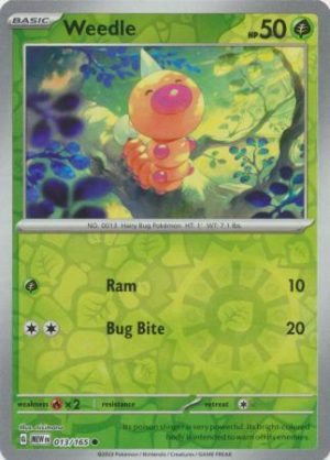 Weedle - 013/165 - Reverse