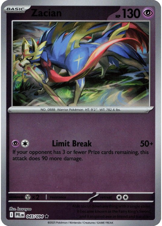 Zacian – 045/094 – Reverse