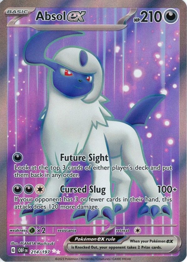 Absol ex 214/197 - Pokemon enkeltkort fra SV03 Obsidian Flames