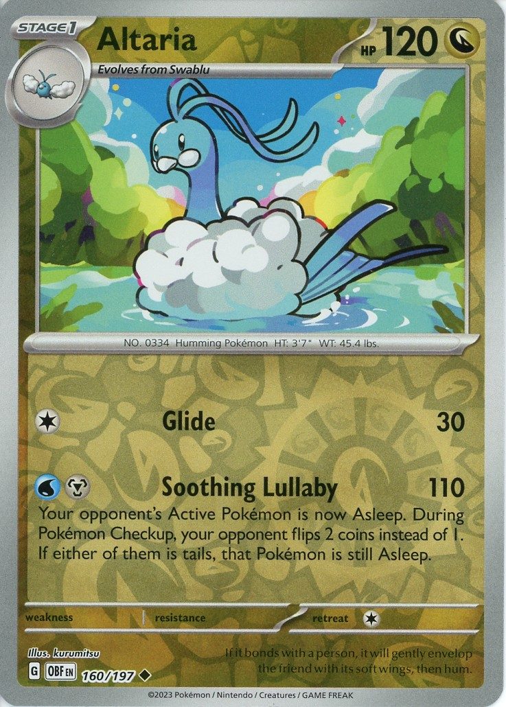 Altaria – 160/197 – Reverse