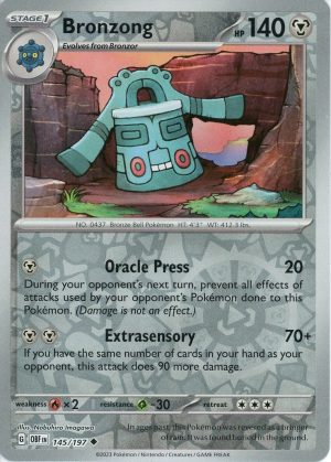 Bronzong - 145/197 - Reverse
