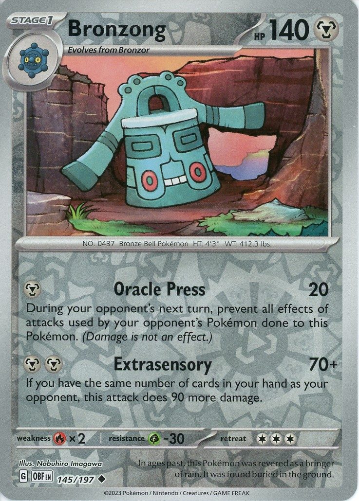 Bronzong - 145/197 - Reverse
