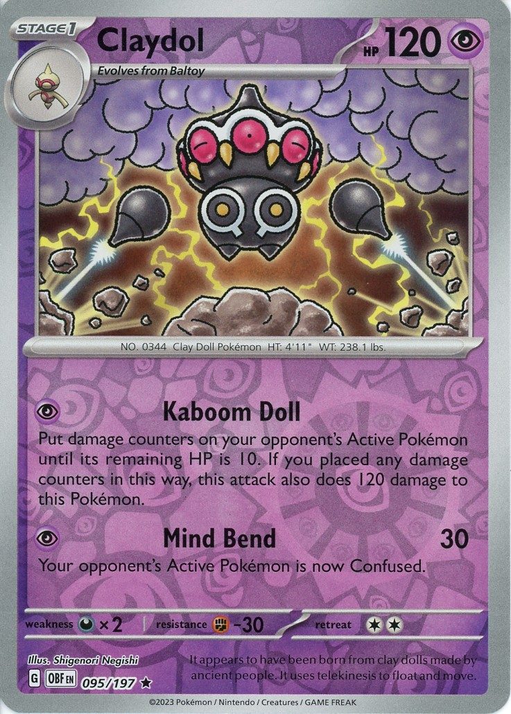 Claydol – 095/197 – Reverse