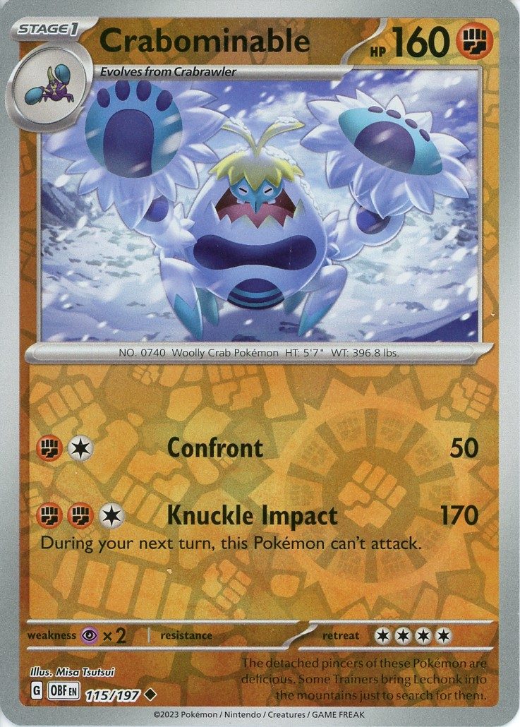 Crabominable – 115/197 – Reverse