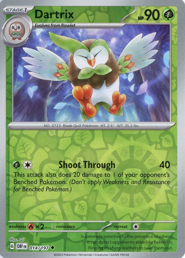 Dartrix – 014/197 – Reverse
