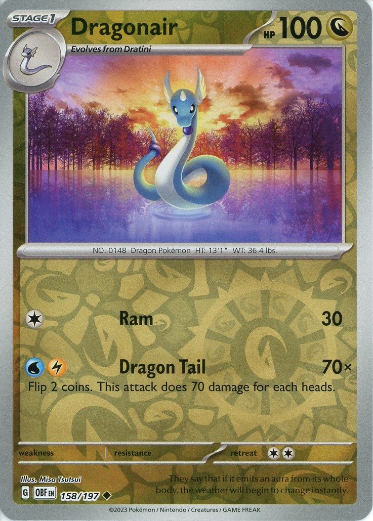 Dragonair – 158/197 – Reverse