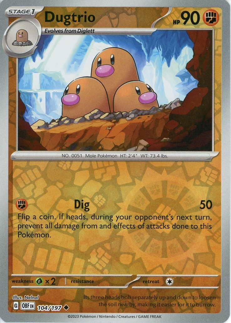 Dugtrio – 104/197 – Reverse