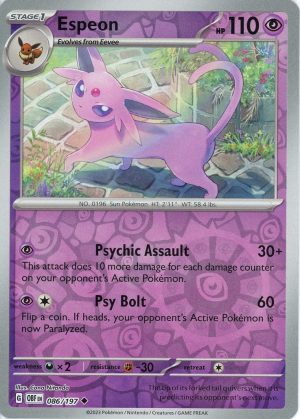 Espeon - 086/197 - Reverse