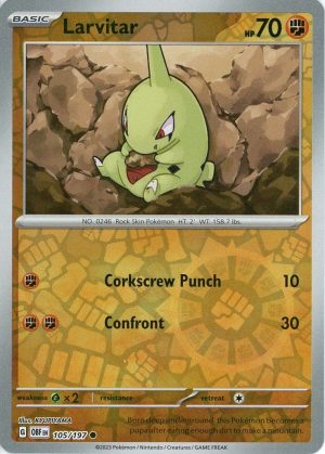 Larvitar - 105/197 - Reverse